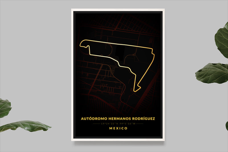 Autódromo Hermanos Rodríguez - Mexico - Carte Vintage