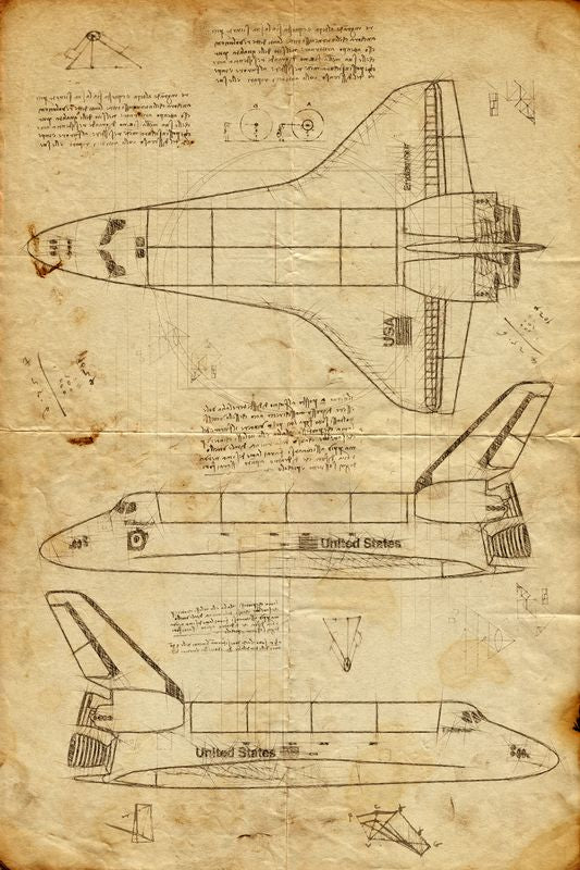 Space Shuttle - Da Vinci Style