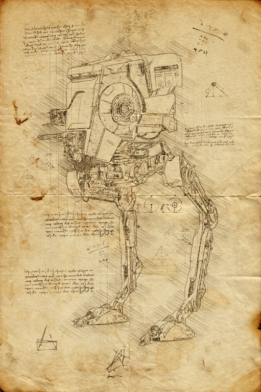 AT ST - Star Wars - Da Vinci Style