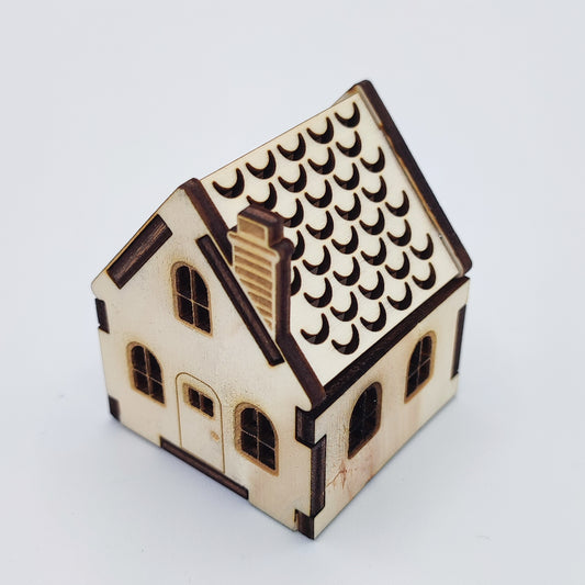 DIY decoration Mini wooden house - Christmas decoration - DOWNLOAD ONLY
