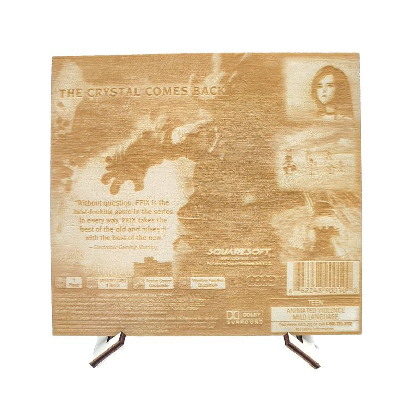 Final Fantasy IX - Decorative PS1 Wooden Cartridge