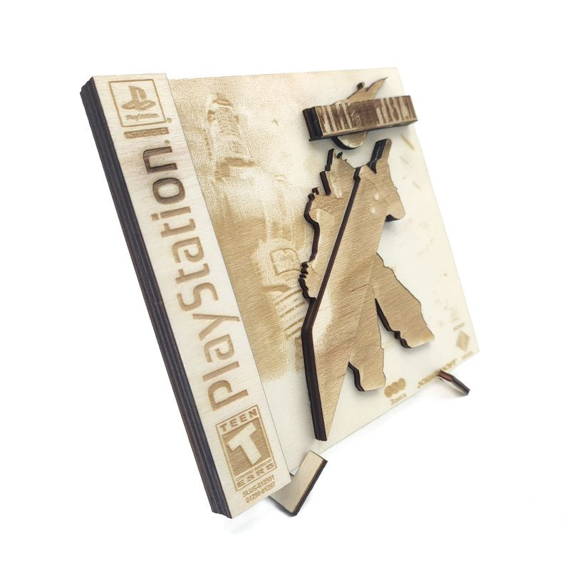 Final Fantasy VII - Decorative PS1 Wooden Cartridge