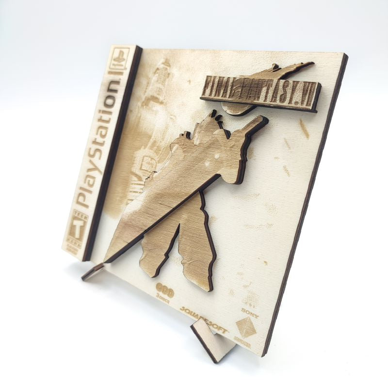 Final Fantasy VII - Decorative PS1 Wooden Cartridge