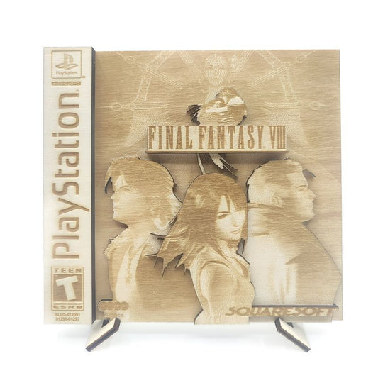Final Fantasy VIII - Decorative PS1 Wooden Cartridge