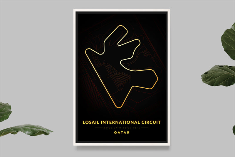 Losail International Circuit - Qatar - Carte Vintage