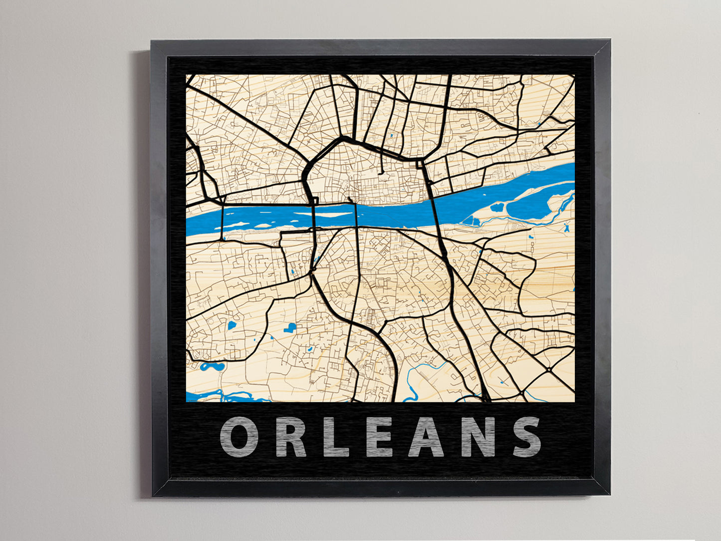 Orléans - Wooden map