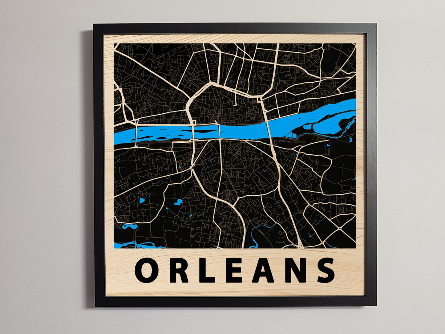 Orléans - Wooden map