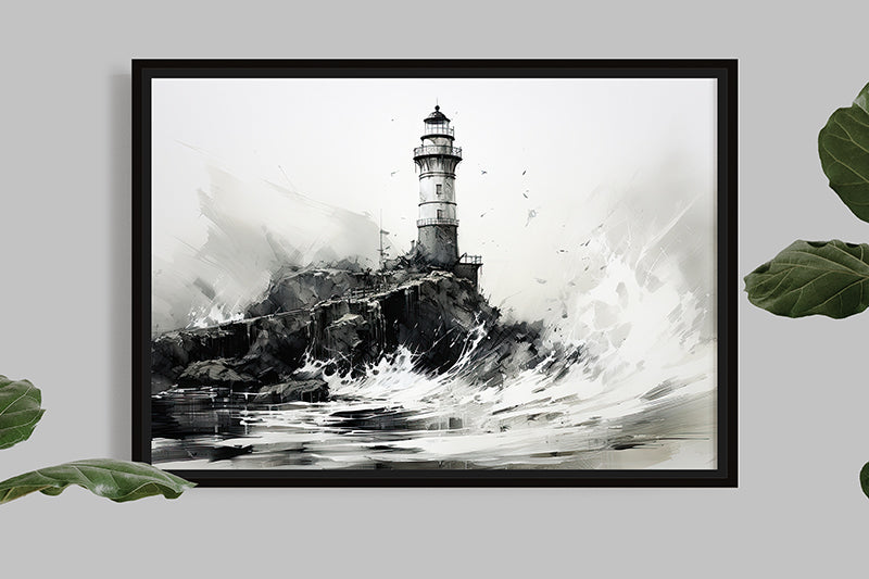 Phare dans la tempête - II - Seascape