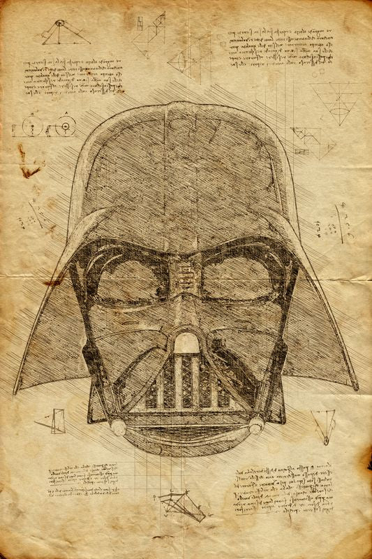 Darth Vader Helmet - Star Wars - Da Vinci Style