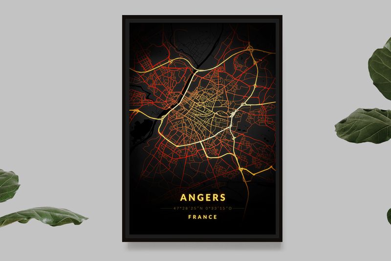 Angers - Carte Vintage