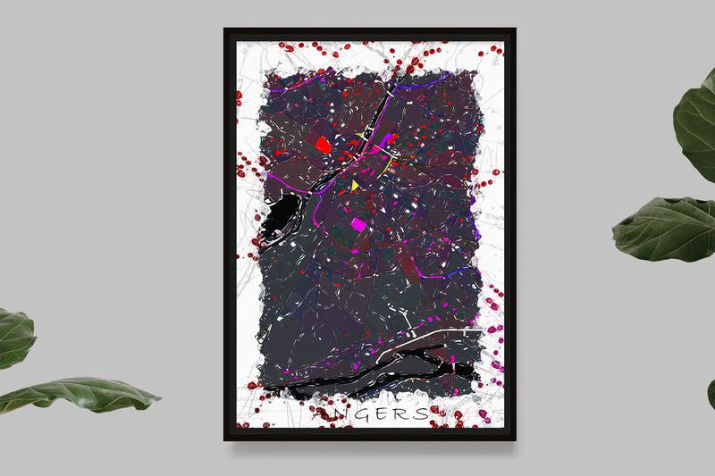 Angers - PopArt Map