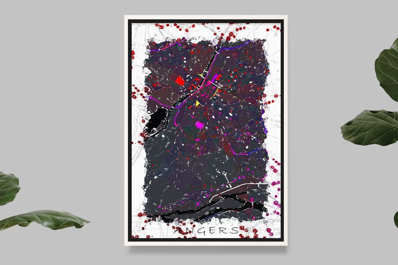 Angers - PopArt Map