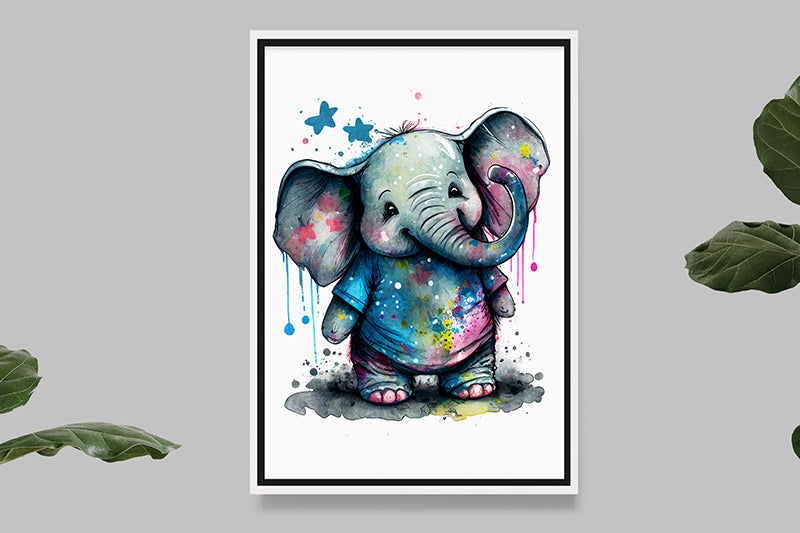 Eléphant II - Splash Paint