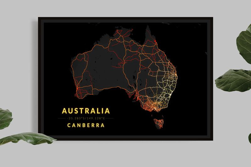 Australia - Carte Vintage