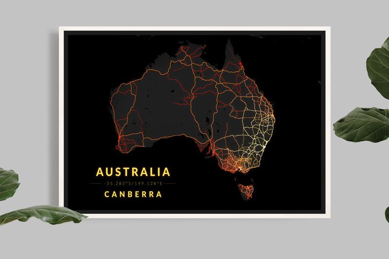 Australia - Carte Vintage