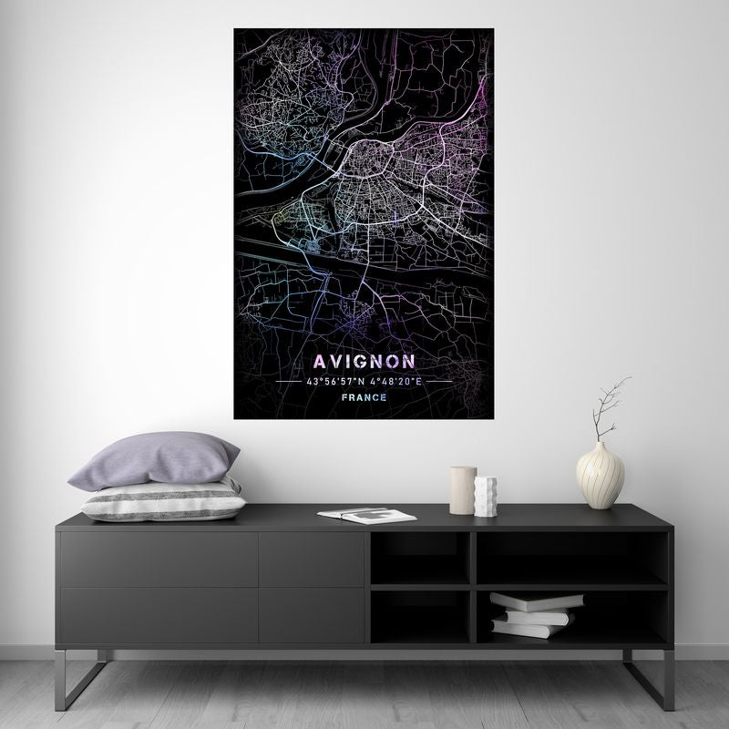 Avignon - Pastel Map