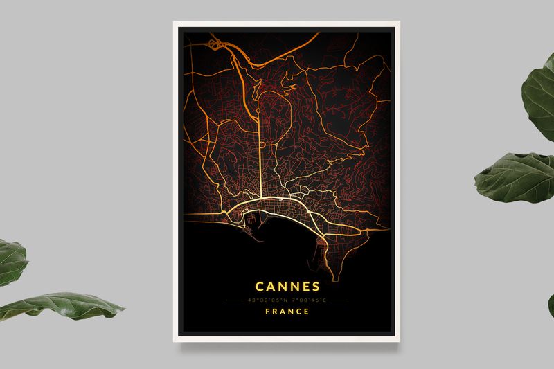 Cannes - Carte Vintage