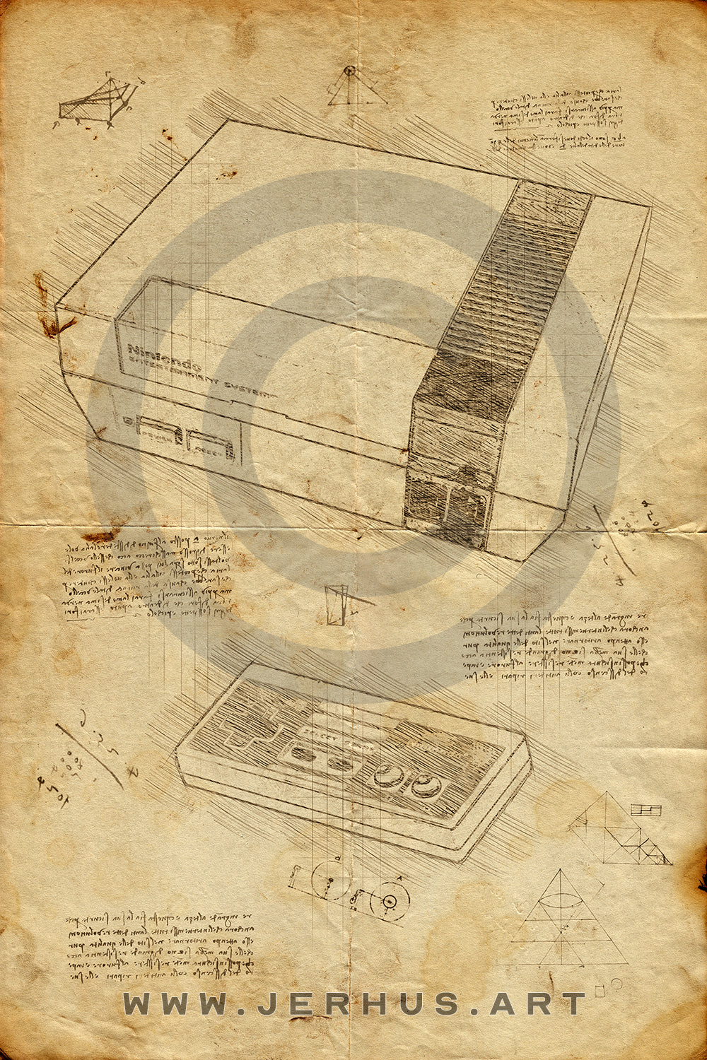 Nintendo NES - Da Vinci Style
