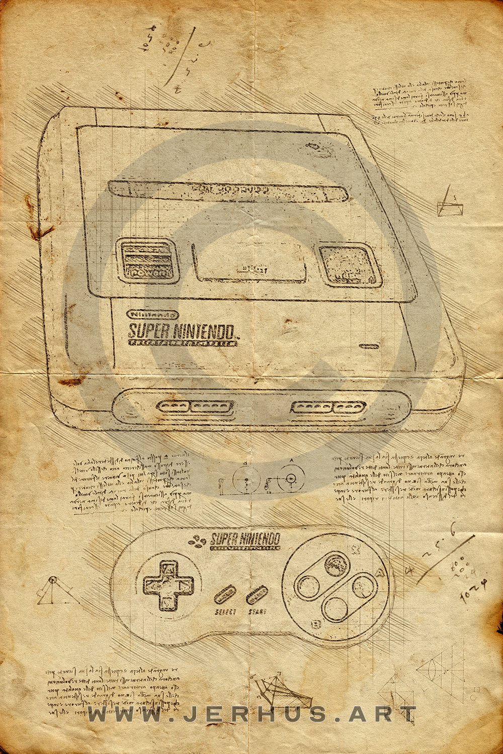Nintendo Super NES - Da Vinci Style