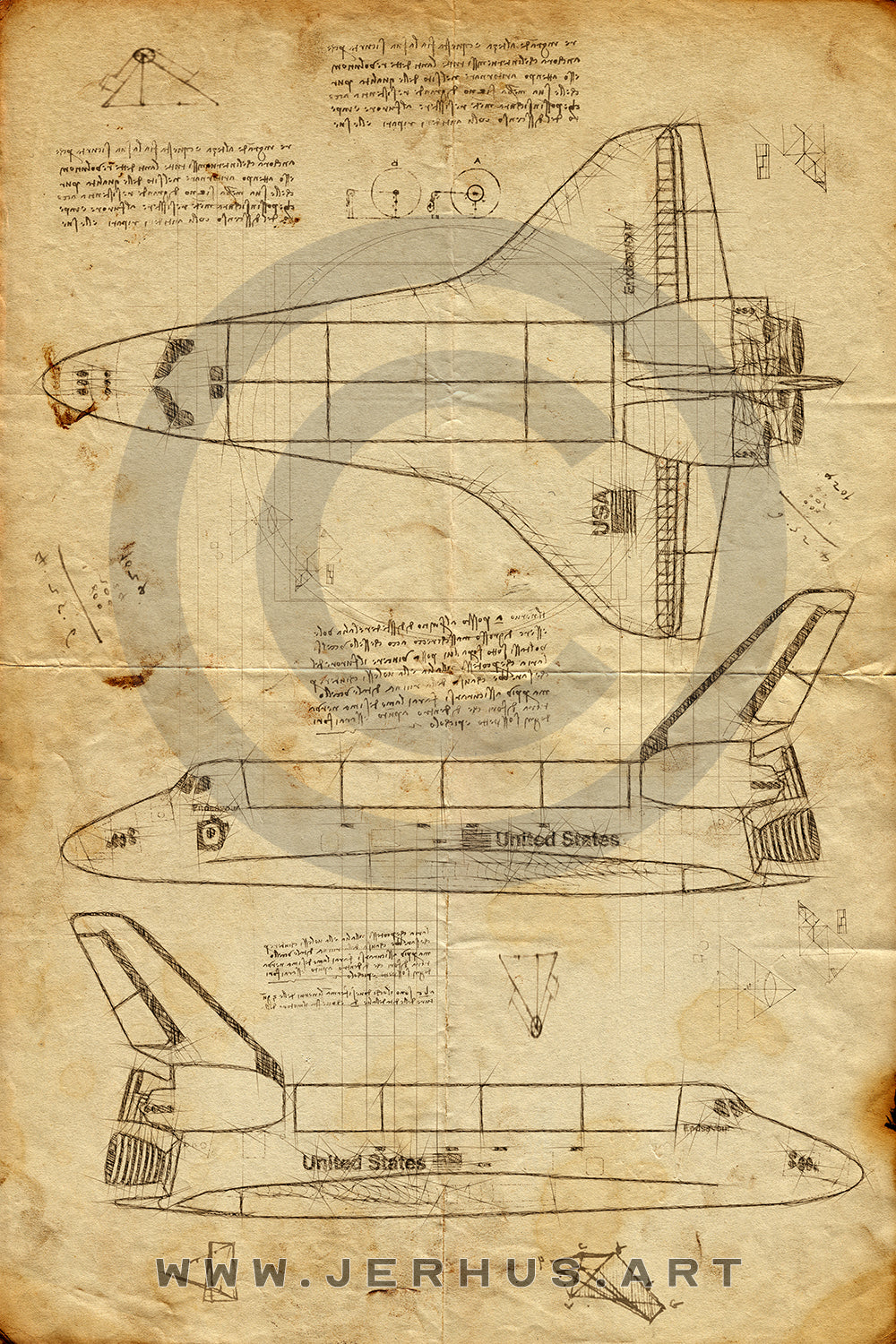 Navette Spatiale - Da Vinci Style