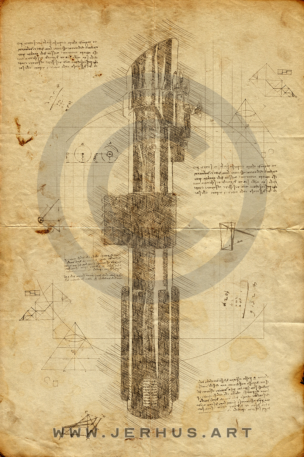 Sabre laser - Star Wars - Da Vinci Style