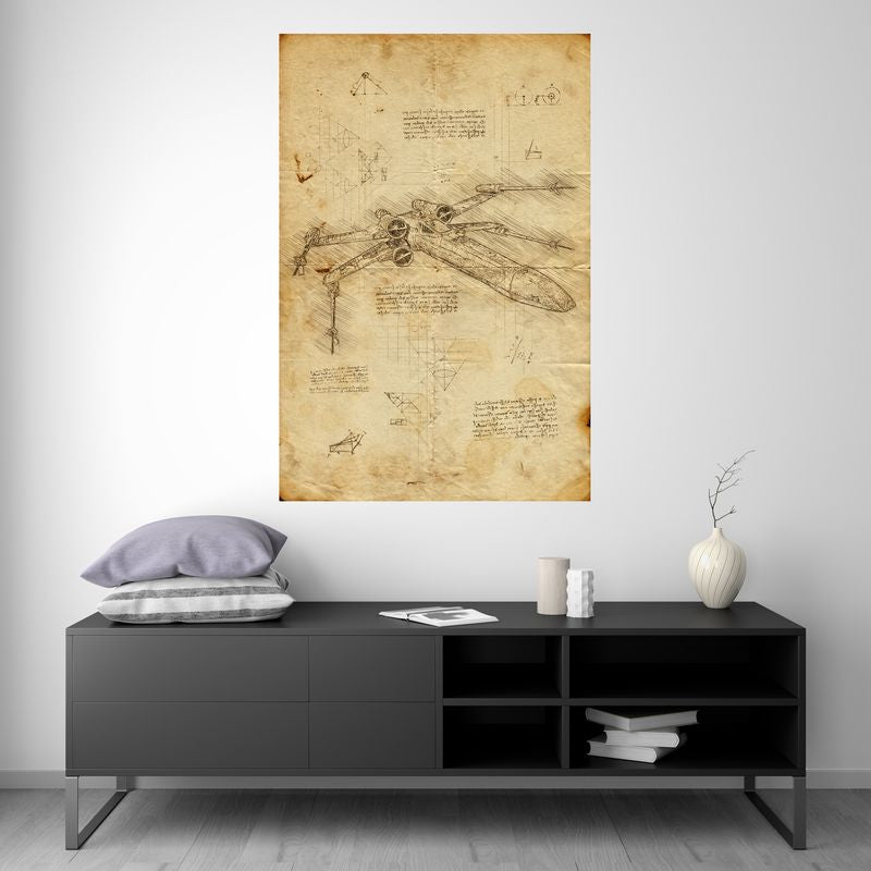 X-Wing - Star Wars - Da Vinci Style