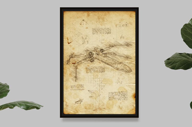X-Wing - Star Wars - Da Vinci Style