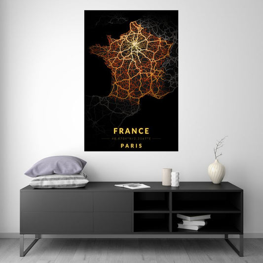 France - Vintage Map