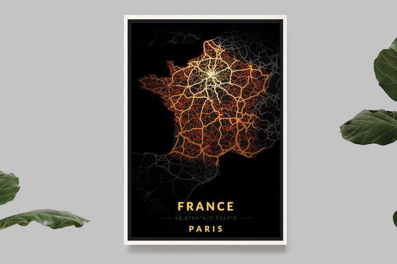 France - Carte Vintage