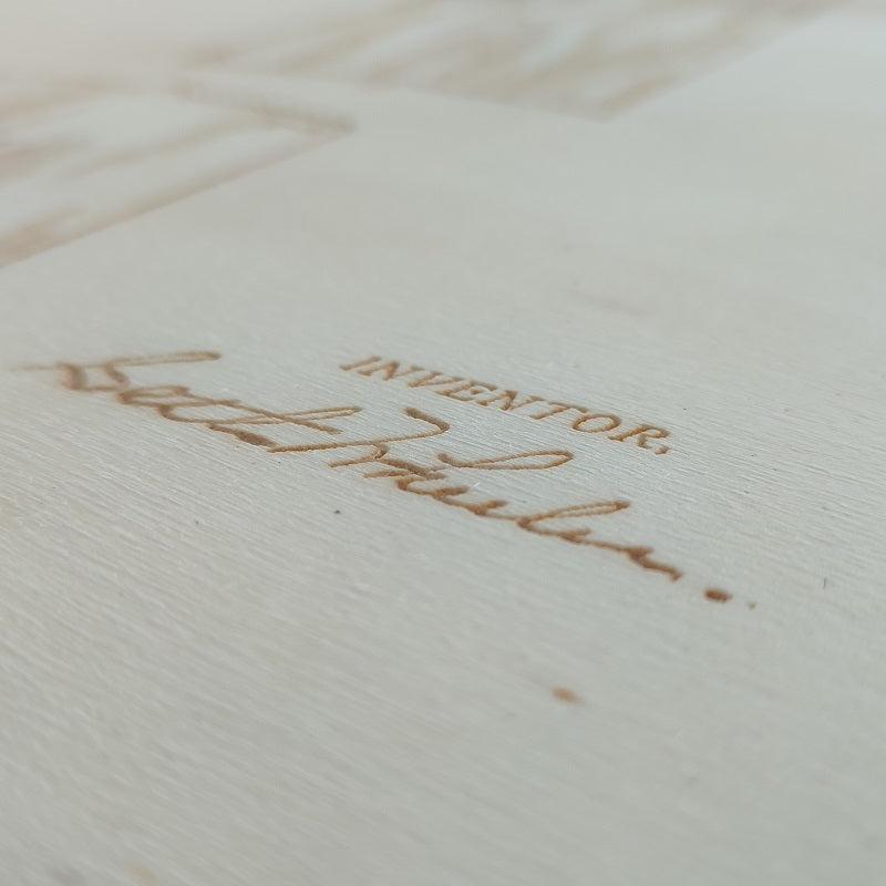 Toilet paper holder - Old wooden patent