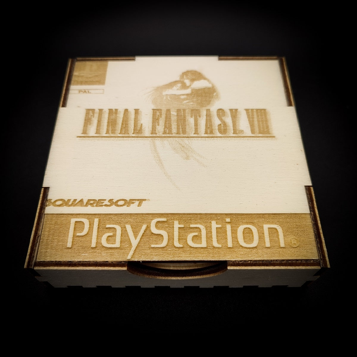 Set of 4 Final Fantasy 8 coasters with wooden box