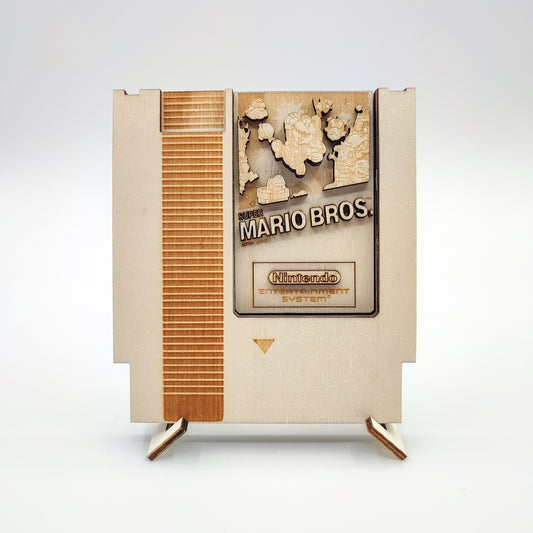 Super Mario Bros - Wooden Nes Cartridge