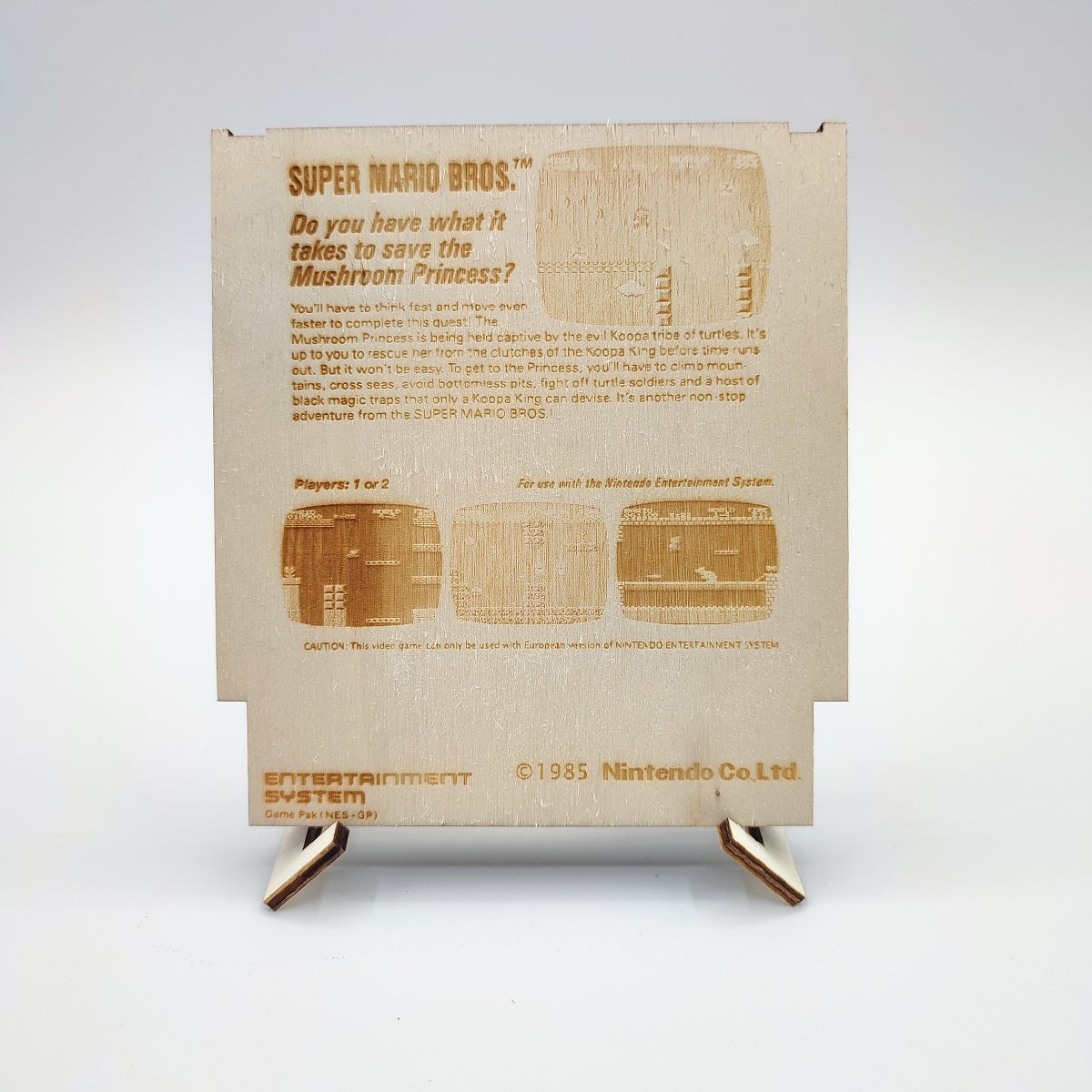 Super Mario Bros - Wooden Nes Cartridge