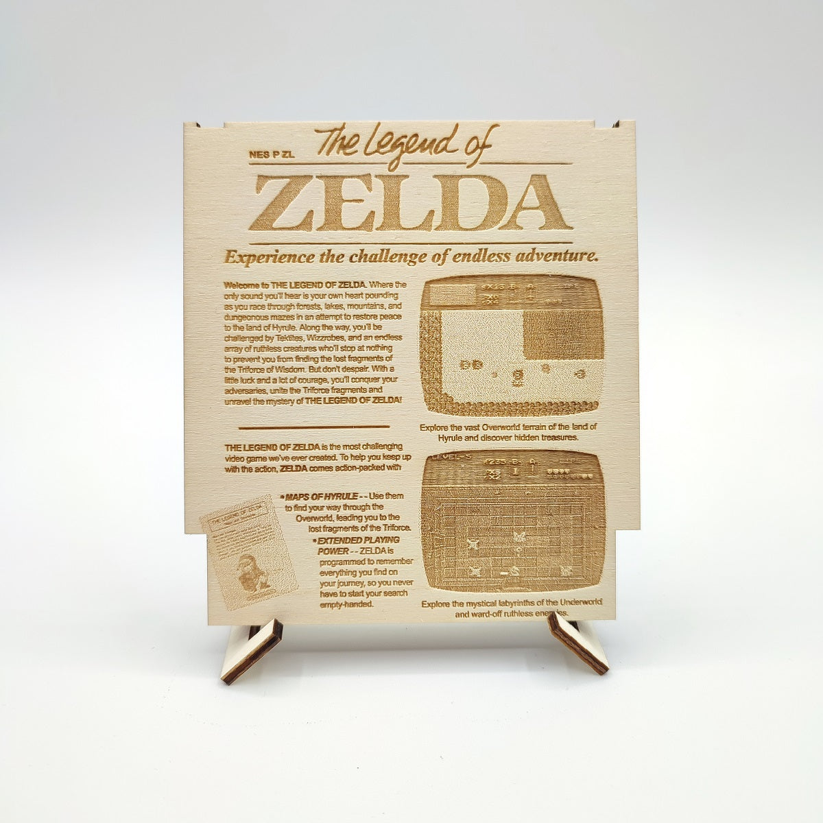 The legend of Zelda - Wooden Nes Cartridge