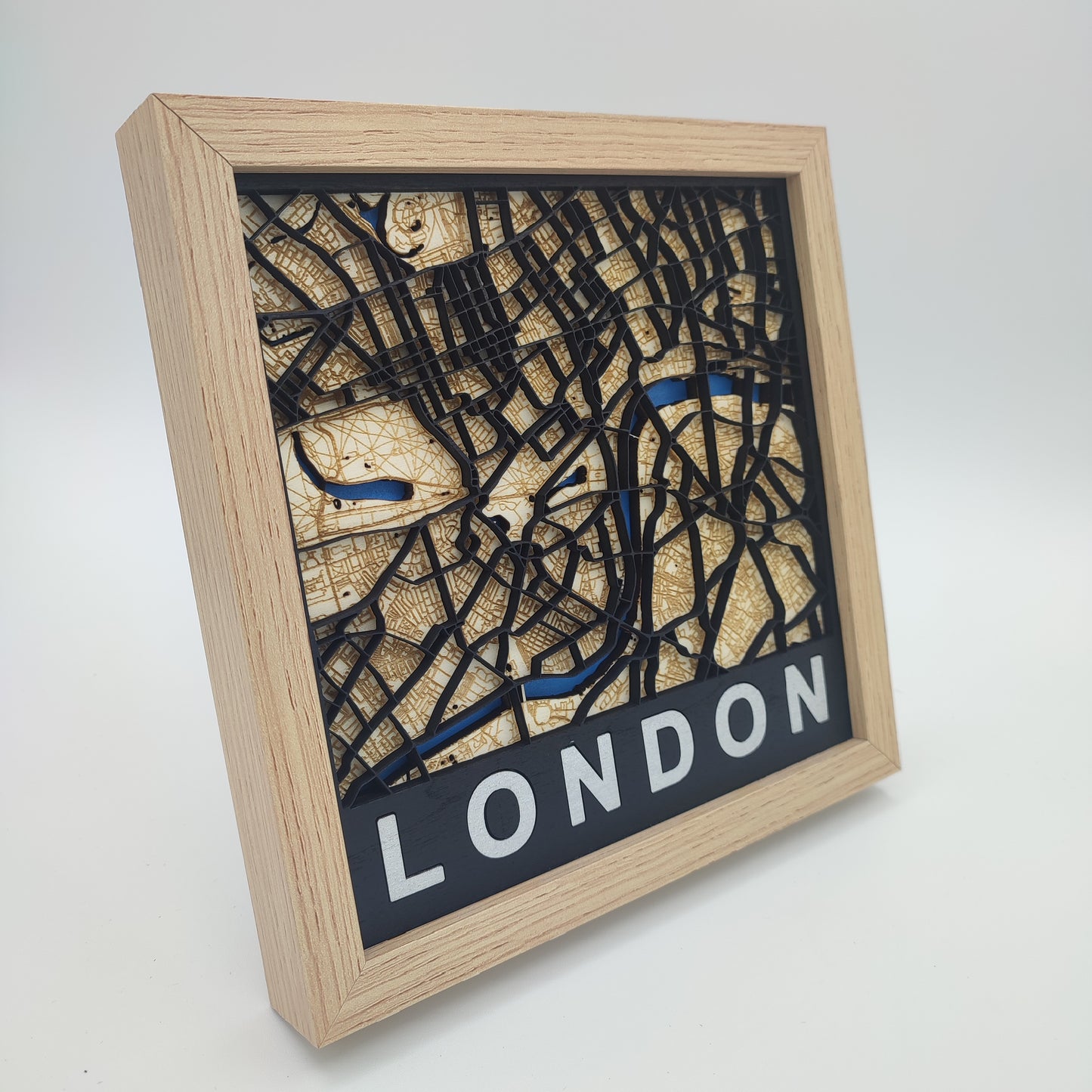 London - Wooden Map