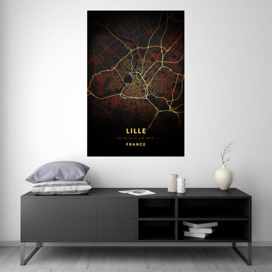 Lille - Vintage Map
