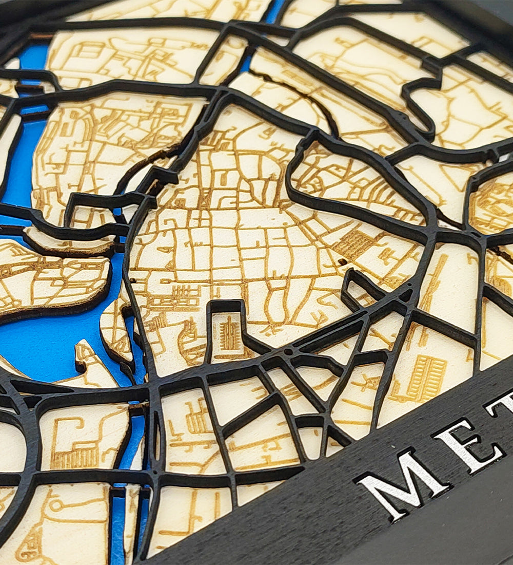 Metz - Wooden map