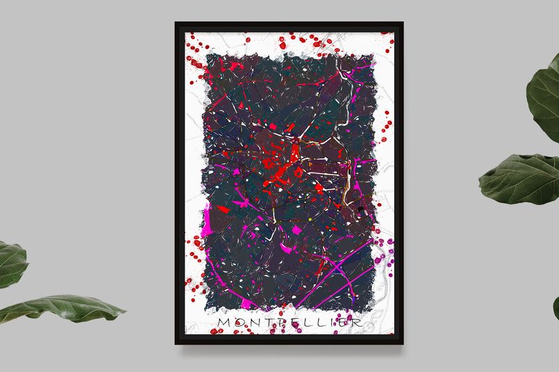 Montpellier - PopArt Map