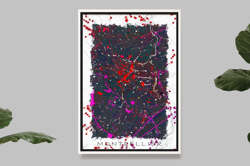 Montpellier - PopArt Map