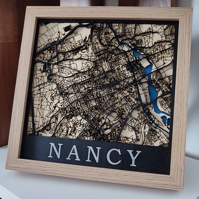 Nancy - Wooden Map