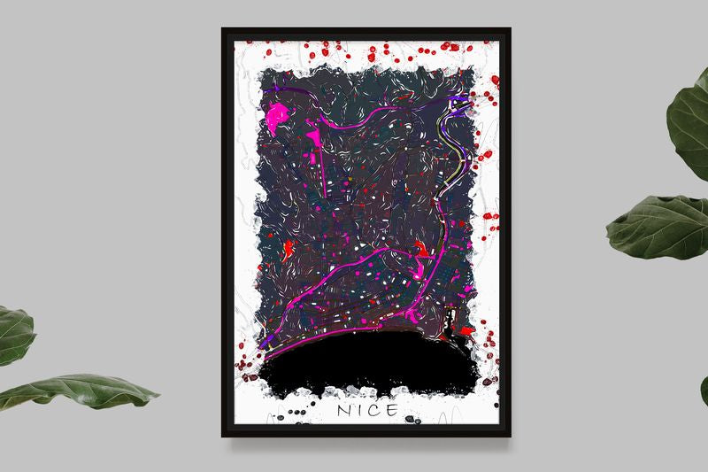 Nice - PopArt Map
