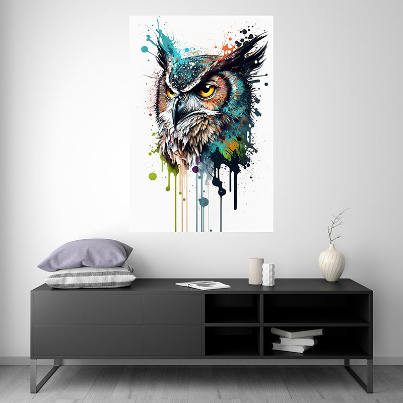 Hibou I - Splash Paint