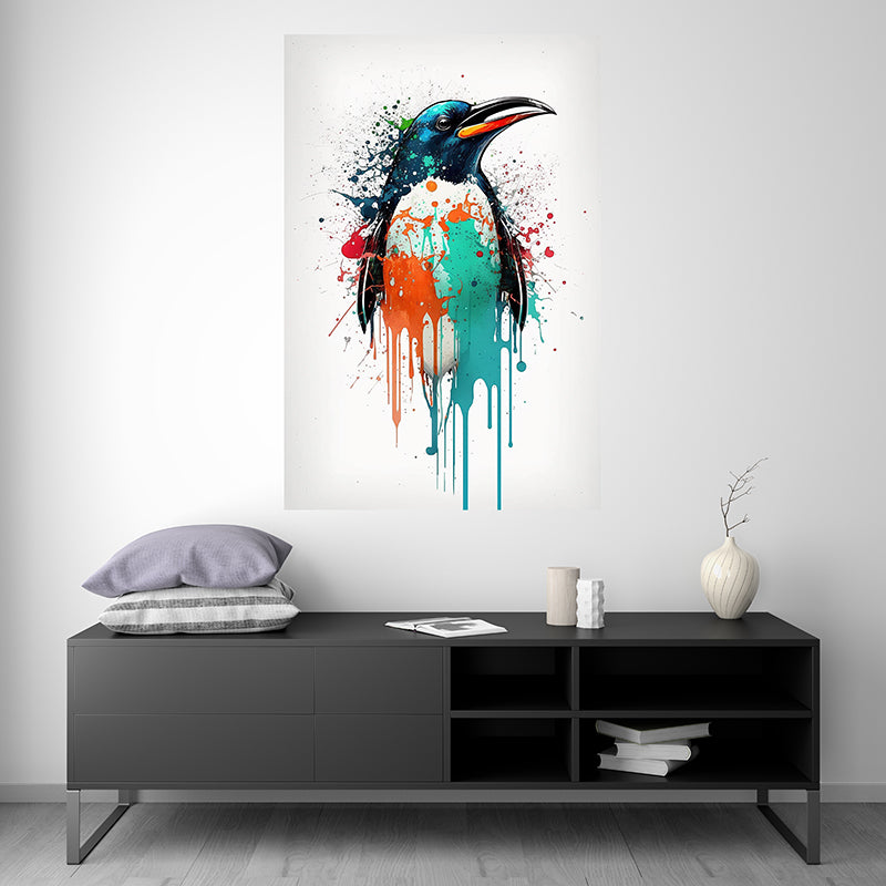 Pingouin I - Splash Paint