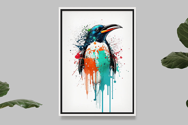 Pingouin I - Splash Paint