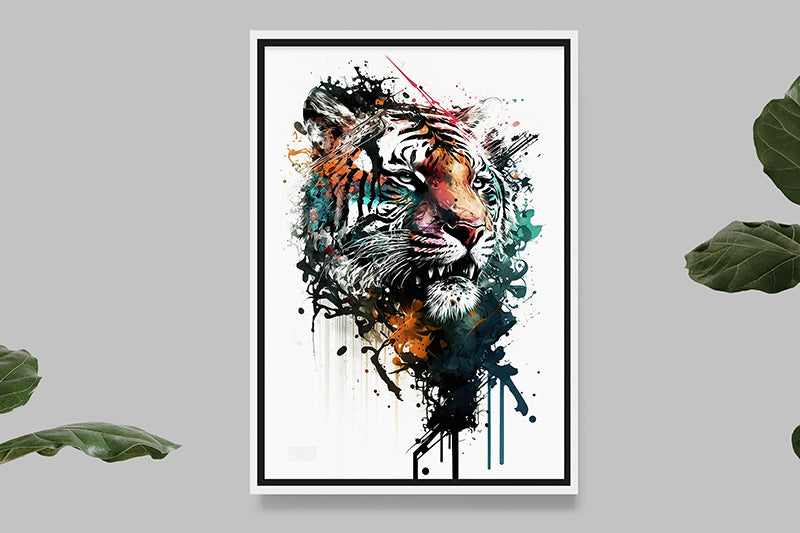 Tiger I - Splash Paint - Artwork