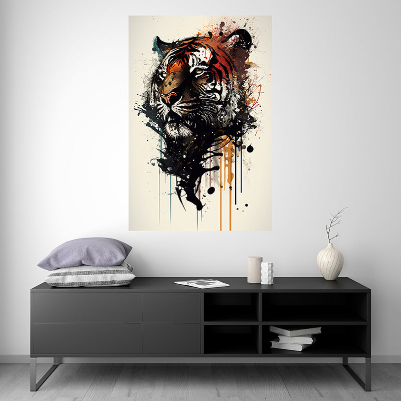 Tiger III - Splash Paint - Artwork