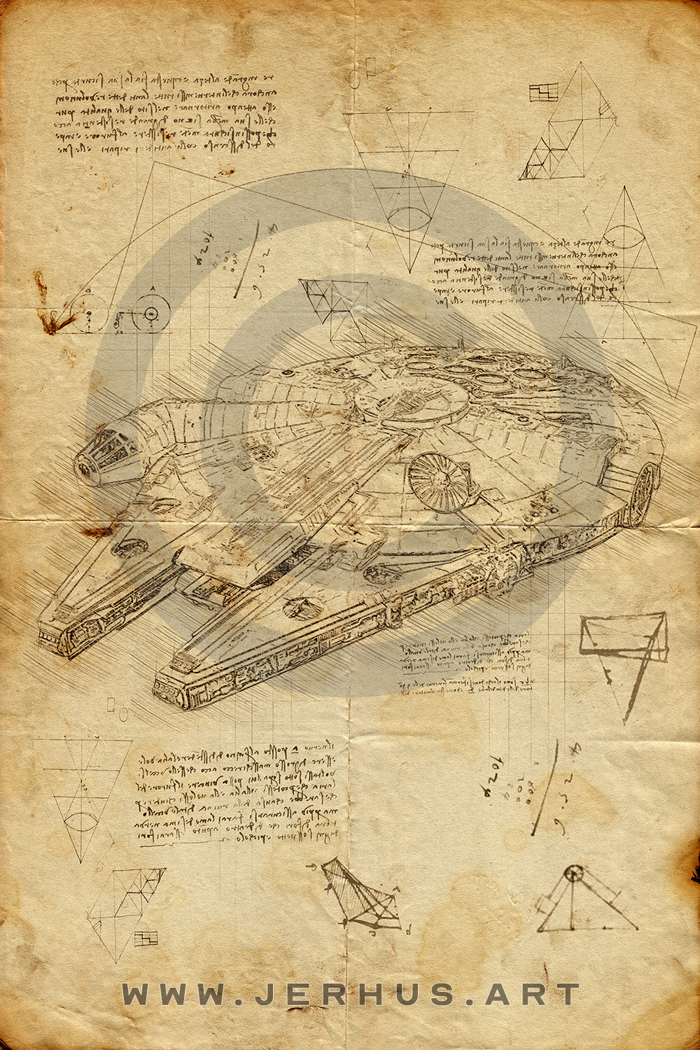 Faucon Millenium - Star Wars - Da Vinci Style