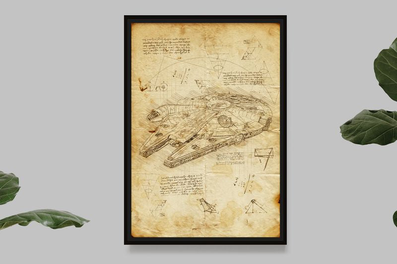 Faucon Millenium - Star Wars - Da Vinci Style