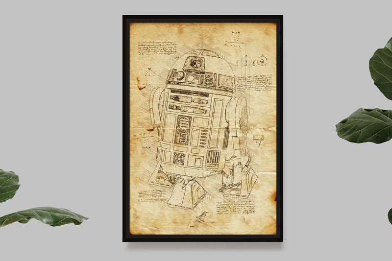 R2D2 - Star Wars - Da Vinci Style