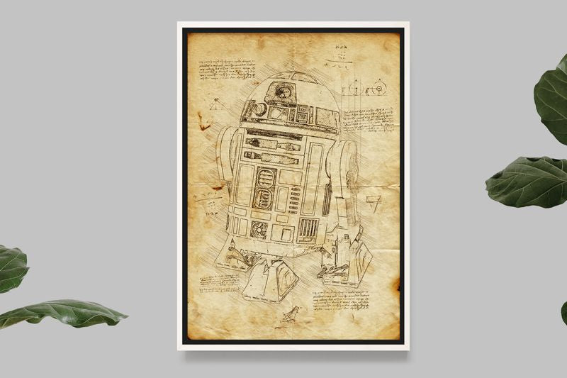 R2D2 - Star Wars - Da Vinci Style